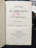 Oeuvres de Descartes publies par Victor Cousin 1874 Kartezjusz T. 2,3,5,9
