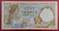 FRANCJA 100 FRANKÓW 1941 !!!