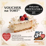 Voucher na TORT do 3 kg – Piekarnia Drzewiańska | Aukcja WOŚP