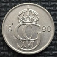 *SZWECJA [0077]*50 ore 1980 (SVERIGE) Król Karol XVI Gustaw Korona Monogram