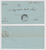 ok. 1850 obwoluta listu z miasta Rokiciny do Łodzi