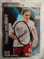 Karta panini autograf Dania Thomas Delaney Road to Euro 2020 Key Player
