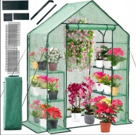 SZKLARNIA BALKONOWA OGRODOWA FOLIOWA MAŁY MINI TUNEL FOLIOWY 195x143x73 cm
