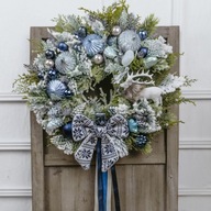 Świąteczny bożonarodzeniowy wianek na Boże Narodzenie 43 cm