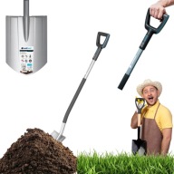 SZPADEL ŁOPATA METALOWY OGRODOWY OSTRY WĄSKI PROSTY DO OGRODU ZIEMI TRAWY