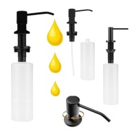 DOZOWNIK DO MYDŁA PŁYNU NACZYŃ CZARNY 300 ML ZLEWU WKŁADANY POMPKA 500ML