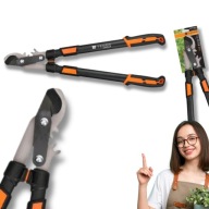 SEKATOR DO GAŁĘZI KRZEWÓW RĘCZNY OGRODOWY TELESKOPOWY DUŻY SOLIDNY NOŻYCE