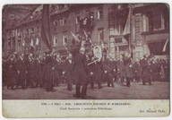 F20 Warszawa 3 Maj 1916 r Uroczysty Pochód Cech Szewców portret Kiliński