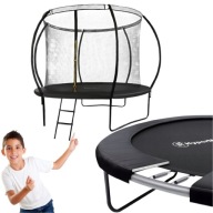 DUŻA TRAMPOLINA DLA DZIECI OGRODOWA BEZPIECZNA 305cm 10FT