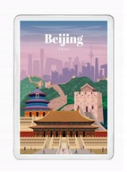 PEKIN BEIJING CHINY magnes pamiątkowy na lodówkę akrylowy