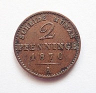 Prusy 2 pfenninge 1870 A