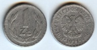 Moneta 1 Zloty - 1971 - PRL - Aluminium