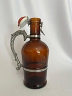 PIĘKNA BUTELKA, BUTLA Z OZDOBNYM UCHWYTEM