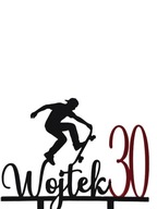 topper na tort dekoracja urodziny personalizacja DESKOROLKA!!!