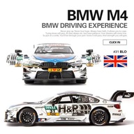 BMW M4 DTM 1:32 Zabawka Metalowa | Pull Back + Światło i Dźwięk | BIAŁY