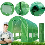 TUNEL FOLIOWY OGRODOWY SZKLARNIA FOLIAK MOCNY WIELOSEZONOWY GRUBA FOLIA UV