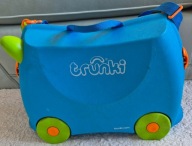 TRUNKI TRU-BO54 JEŻDZĄCA WALIZKA DZIECIĘCA JEŹDZIK TERRANCE NIEBIESKA