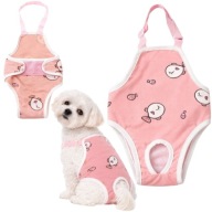 MAJTKI DLA PSA NA CIECZKĘ MAJTKI OCHONNE DLA SUCZKI NA SZYJĘ RÓŻ FAZOO 3 XL