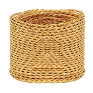 Kabel dekoracyjny 3x0,75 10m złoty pleciony do lamp DIY