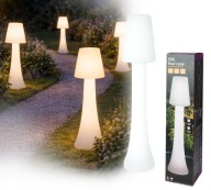 Bezprzewodowa lampa ogrodowa XXL ozdoba grzyb LED RGB stojąca 107 cm pilot