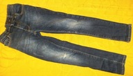 Spodnie Next rurki dziury jeans 110 :T
