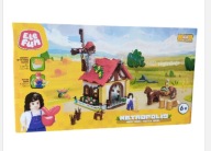 Klocki METROPOLIS HAPPY FARM Elefun Farma Zwierzęta Budynki Zestaw 6+