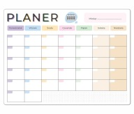 PLANER NA LODÓWKĘ MIESIĘCZNY KALENDARZ MAGNETYCZNY