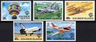 **SOLOMON ISLANDS 495-499 = 4E - WYSPY SALOMONA, LOTNICTWO, SAMOLOTY
