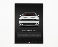 PLAKAT DODGE CHALLENGER SRT IDEALNY NA PREZENT NAJWYŻSZA JAKOŚĆ A3