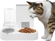 Podajnik 2w1 Grawitacyjny Karma Woda Pies Kot Dozownik Automatyczny