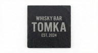 PREZENT DLA CHŁOPAKA Podstawka Whisky Imię Bar z Grawerem Imię Łupek