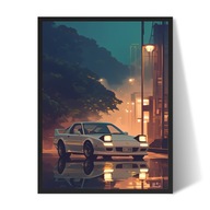 Mazda RX-7 FD3S 2 Plakat/Obraz w Ramce 40x30cm Prezent dla faceta