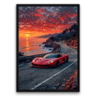 Plakat z ramą 30x40cm Koenigsegg Jesko Tropikalny Blask | Pomysł na Prezent