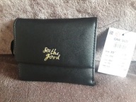 Portfel czarny z napisem złotym Cropp