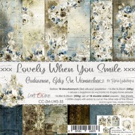 Zestaw papierów LOVELY WHEN YOU SMILE 15x15 Craft O'Clock.