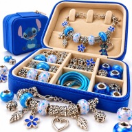 ZESTAW DO ROBIENIA BRANSOLETEK NASZYJNIKÓW DIY DO BIŻUTERII LILO I STITCH