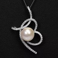 SREBRNY WISIOREK - NATURALNA PERŁA