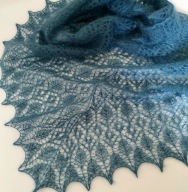 Chusta kid moher jedwab rękodzieło