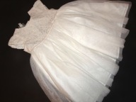 R.L.ROCHA 86 CM SUKIENKA WIZ. KORONKA TIUL ELEGANCKA J.NOWA