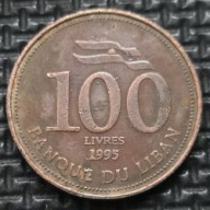 *LIBAN [0826]*100 funtów (liwrów) Livres 1995 Drzewo Cedr, Republika Libańs