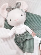 Lalka Myszka Tilda przytulanka szmacianka eko zabawka rękodzieło 37 cm