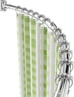 JK297 Zakrzywiony drążek do zasłony prysznicowej – 110–180 cmwanny narożnej