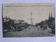 Warszawa Praga Tramwaj Aleksandrowska 1910