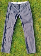 Solidne spodnie męskie granat strech chinos pas 92 dł.108 ,L/52 r.36, BDB