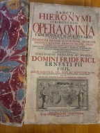 Sancti Hieronymi Stridonensis Opera Omnia 3 księgi w 1 woluminie 1684 1 Wyd