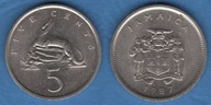 Jamajka 5 centów, 1987 KM#46