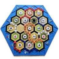Magnetyczny Zestaw 3D kompatybilny z grą Catan Osadnicy - Plansza + Figurki