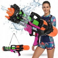 PISTOLET NA WODĘ KARABIN AUTOMATYCZNY MIOTACZ DLA DZIECI 60cm ZASIĘG 6m