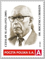*KP* 100. rocznica urodzin Czesława Słani (2021) znaczek personalizowany
