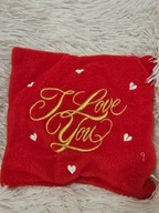 Walentynki poduszka dla zakochanych poduszeczka haftowana I love you